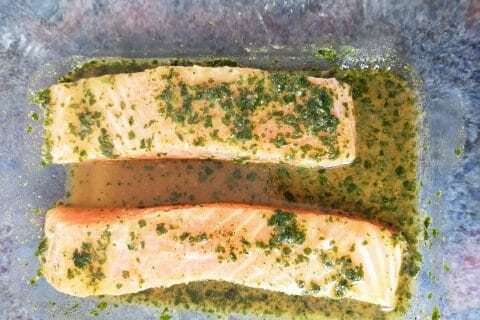 Cliquez pour zoomer ! Saumon au citron et à l’ail Thermomix par Corinne B80