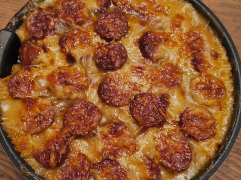 Cliquez pour zoomer ! Gratin de butternut à la saucisse de Montbéliard Thermomix par Corinne B80