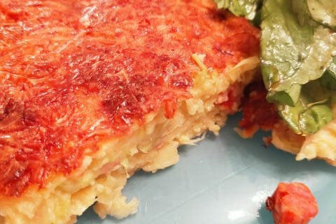 Cliquez pour zoomer ! Clafoutis cancoillotte, poireaux et chorizo Thermomix par Corinne B80