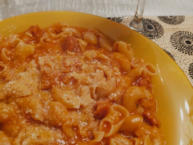 Cliquez pour zoomer ! Penne au chorizo Thermomix par Corinne B80
