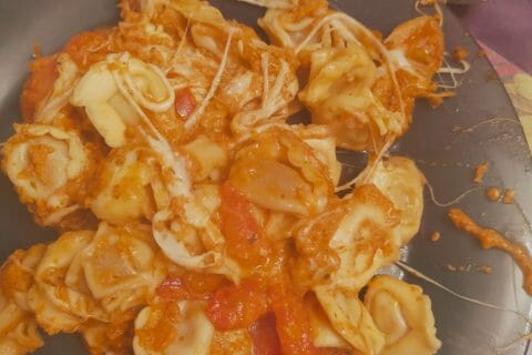 Cliquez pour zoomer ! Gratin de tortellini tomate mozzarella Thermomix par Corinne B80