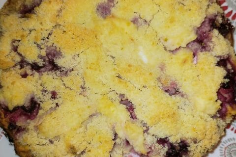 Cliquez pour zoomer ! Gâteau poires, framboises et ricotta Thermomix par Corinne B80