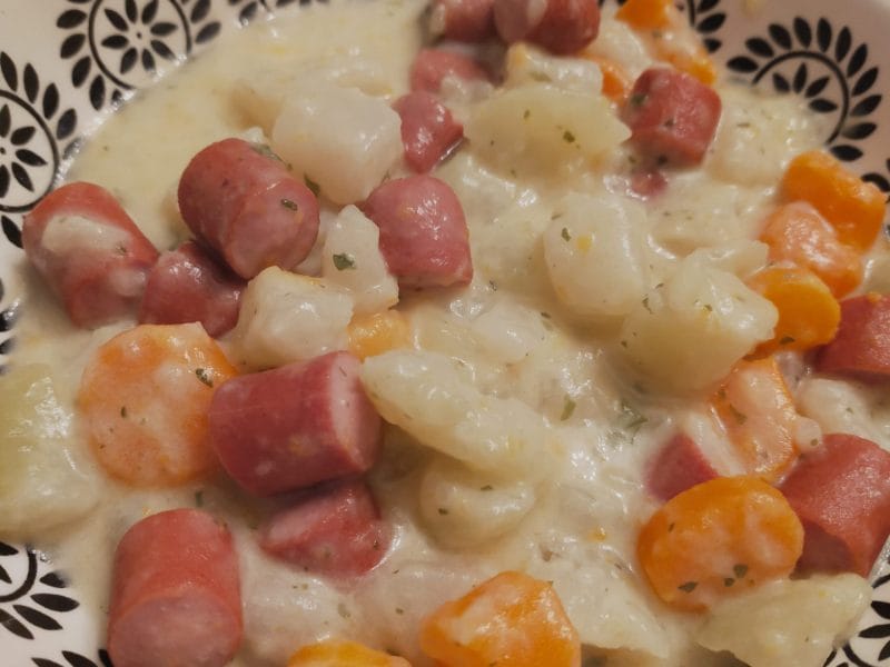 Cliquez pour zoomer ! Potée carottes, chou-rave et saucisses Thermomix par Corinne B80
