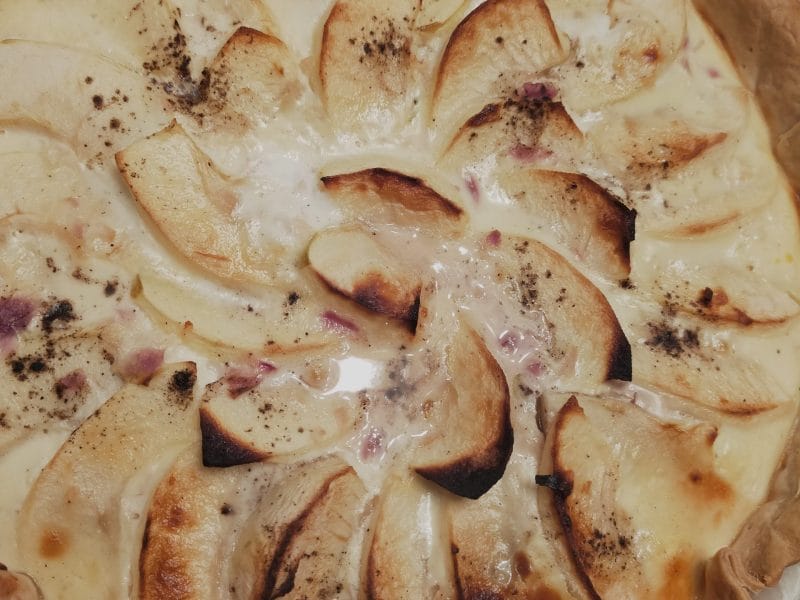 Cliquez pour zoomer ! Tarte au boudin noir et aux pommes Thermomix par Corinne B80