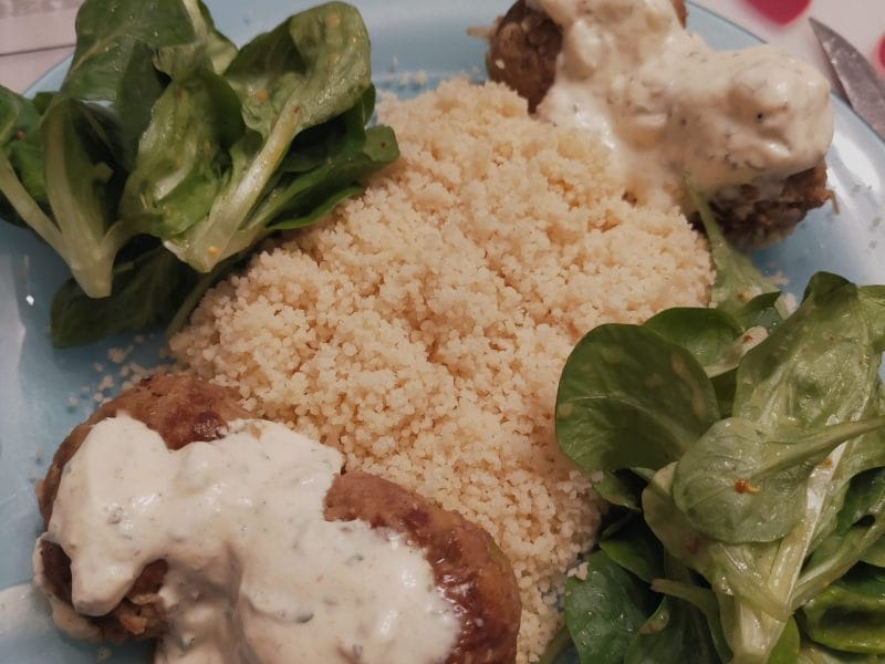 Cliquez pour zoomer ! Boulettes de poireau et boeuf citronné Thermomix par Corinne B80