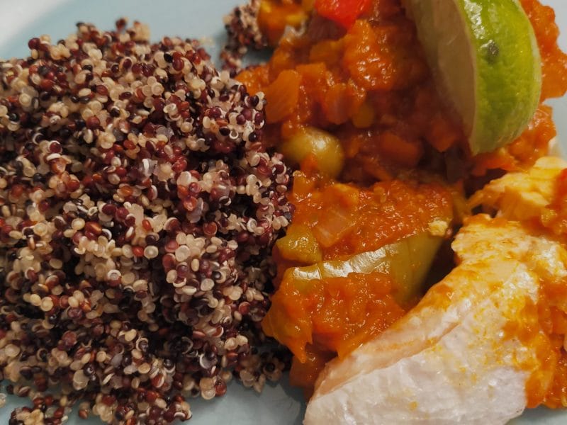 Cliquez pour zoomer ! Poisson à la Veracruz Thermomix par Corinne B80