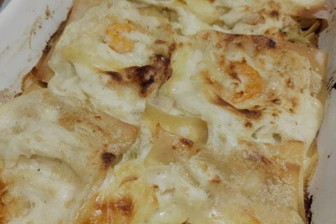 Cliquez pour zoomer ! Lasagnes au saumon et poireaux Thermomix par Corinne B80