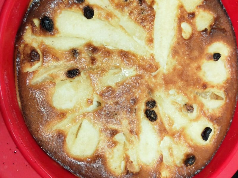 Cliquez pour zoomer ! Clafoutis aux poires et aux raisins secs Thermomix par Corinne B80