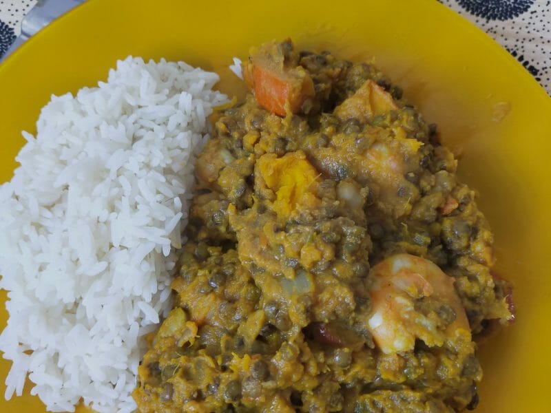 Cliquez pour zoomer ! Curry de butternut, pois chiches et lentilles Thermomix par Corinne B80
