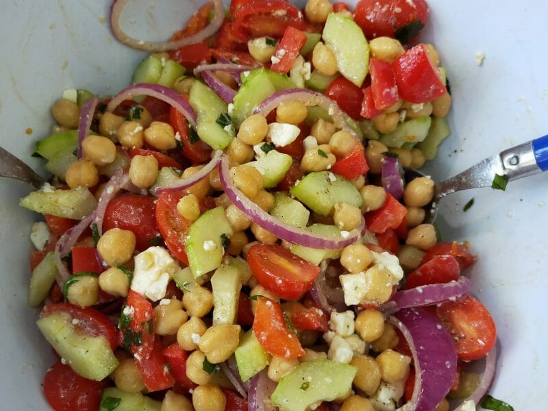 Cliquez pour zoomer ! Salade de pois chiches Thermomix par Corinne B80