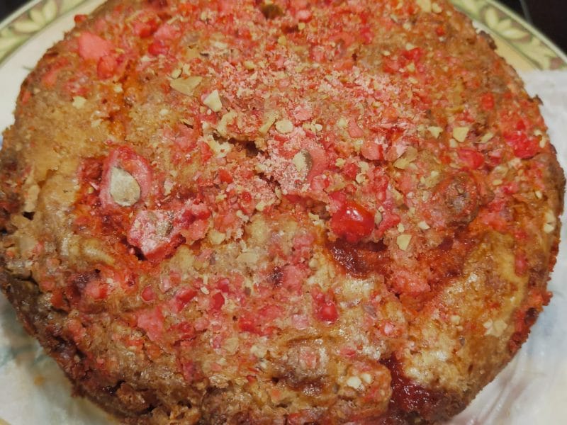 Cliquez pour zoomer ! Gateau lyonnais aux poires et pralines roses Thermomix par Corinne B80