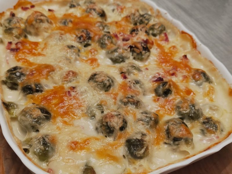 Cliquez pour zoomer ! Gratin de choux de Bruxelles au comté Thermomix par Corinne B80