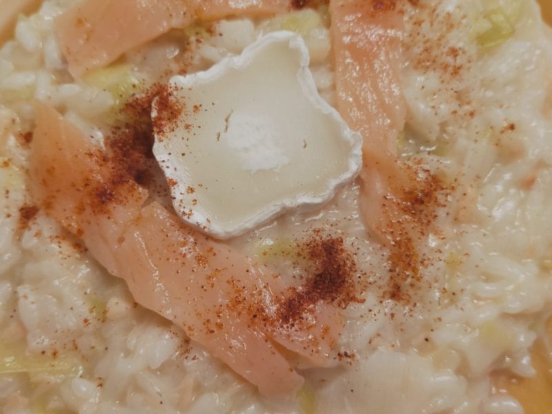 Cliquez pour zoomer ! Risotto poireaux et saumon fumé Thermomix par Corinne B80