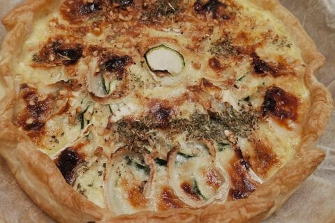 Cliquez pour zoomer ! Tarte courgettes, chèvre et pignons de pin Thermomix par Corinne B80