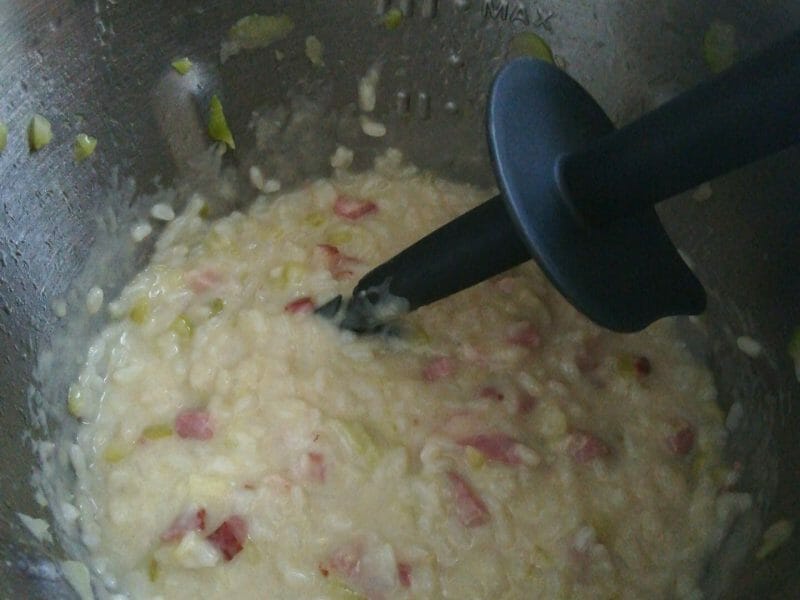 Cliquez pour zoomer ! Risotto poireaux et lardons Thermomix par marlene_79