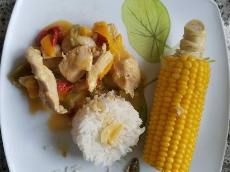 Cliquez pour zoomer ! Pollo al ajillo Thermomix par ptit biscuit