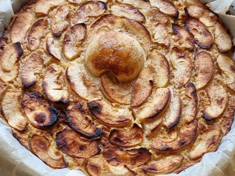 Cliquez pour zoomer ! Tarte aux pommes sans pâte Thermomix par ptit biscuit