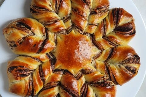 Cliquez pour zoomer ! Brioche étoilée au Nutella Thermomix par Siam 🍰