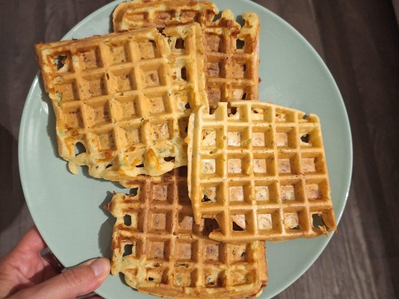 Cliquez pour zoomer ! Gaufres courgettes Thermomix par chronia