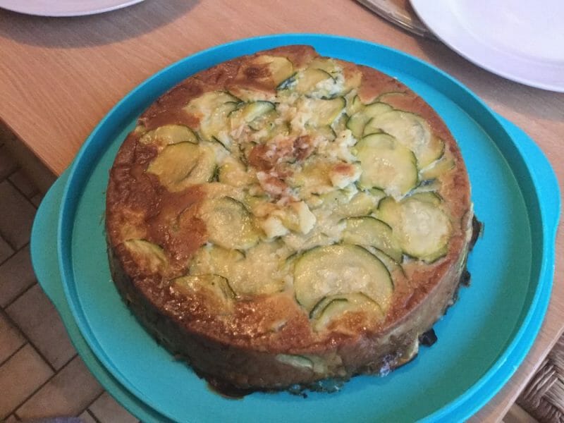 Cliquez pour zoomer ! Gâteau invisible aux courgettes Thermomix par Popoy