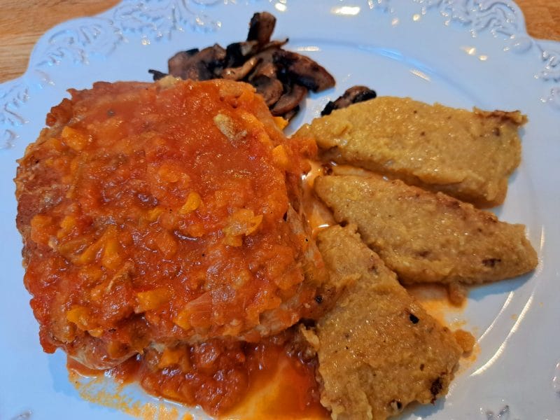 Cliquez pour zoomer ! Polenta au pistou, tomates séchées et courgettes Thermomix par sandlemaitre