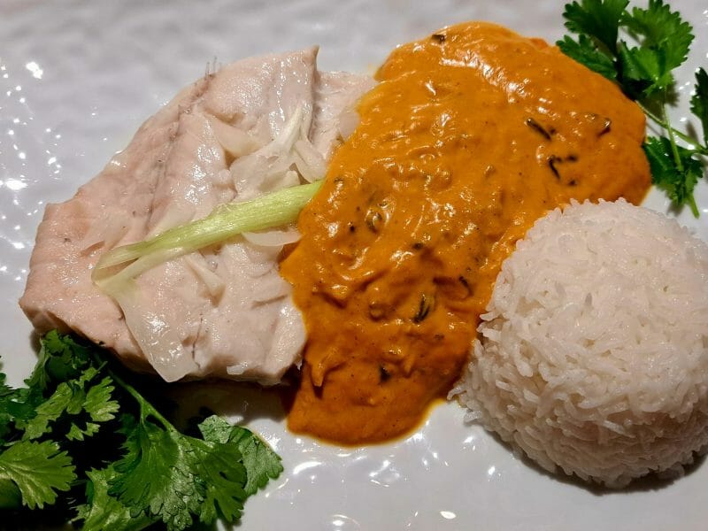 Cliquez pour zoomer ! Curry de poisson au lait de coco Thermomix par sandlemaitre
