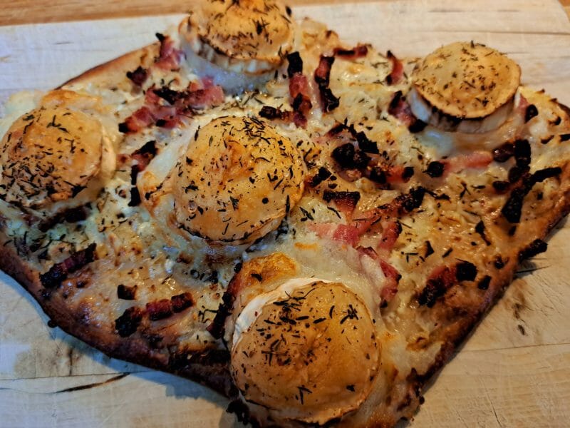 Cliquez pour zoomer ! Fougasse chèvre et lardons Thermomix par sandlemaitre