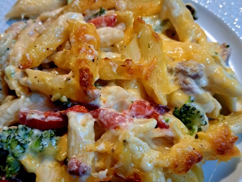 Cliquez pour zoomer ! Gratin de pâtes au brocoli Thermomix par sandlemaitre