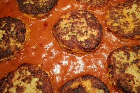 Cliquez pour zoomer ! Croquettes de cabillaud à la sauce tomate Thermomix par sandlemaitre