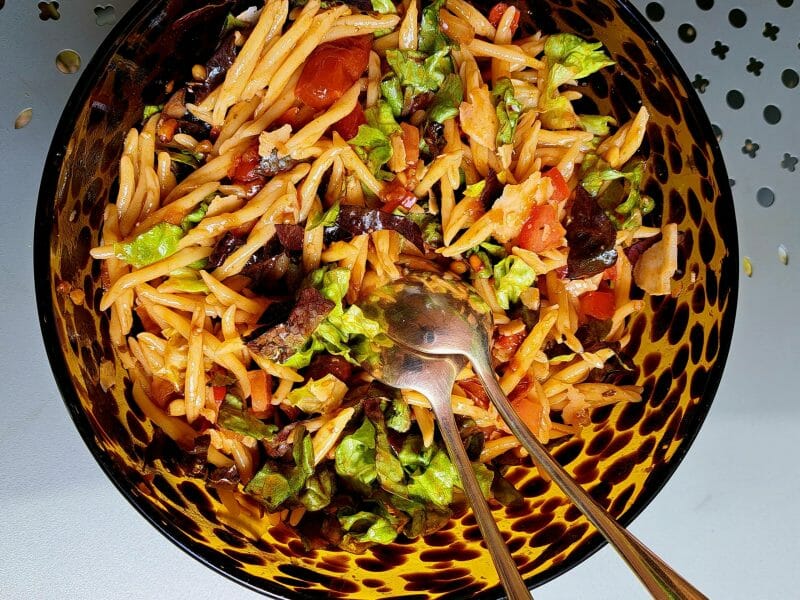 Cliquez pour zoomer ! Salade de pâtes méditerranéenne Thermomix par sandlemaitre