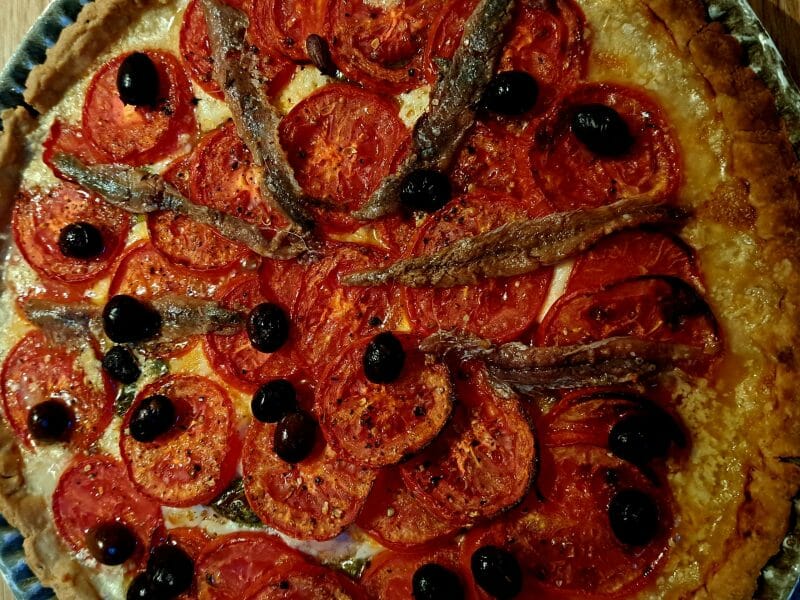 Cliquez pour zoomer ! Tarte tomates et jambon Thermomix par sandlemaitre