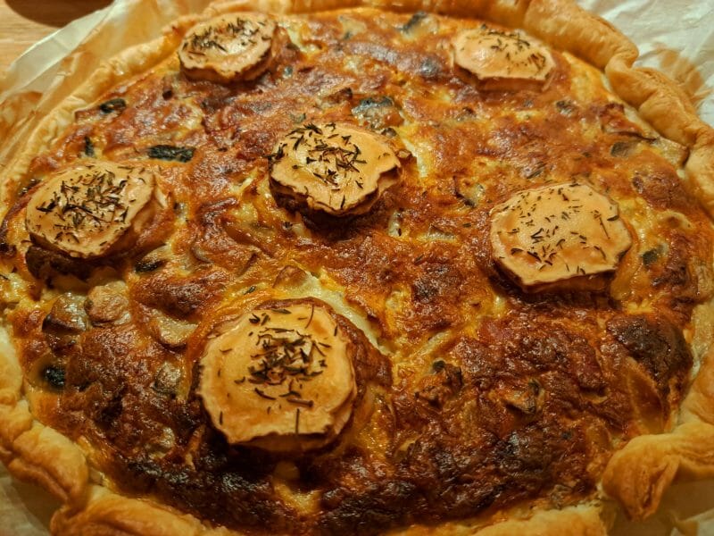 Cliquez pour zoomer ! Tarte champignons et lardons Thermomix par sandlemaitre