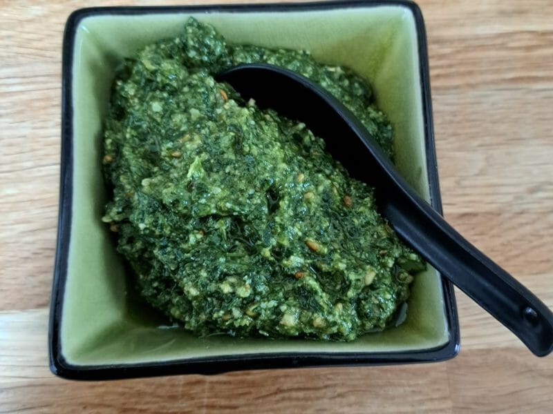 Cliquez pour zoomer ! Pesto à l’ail des ours Thermomix par sandlemaitre