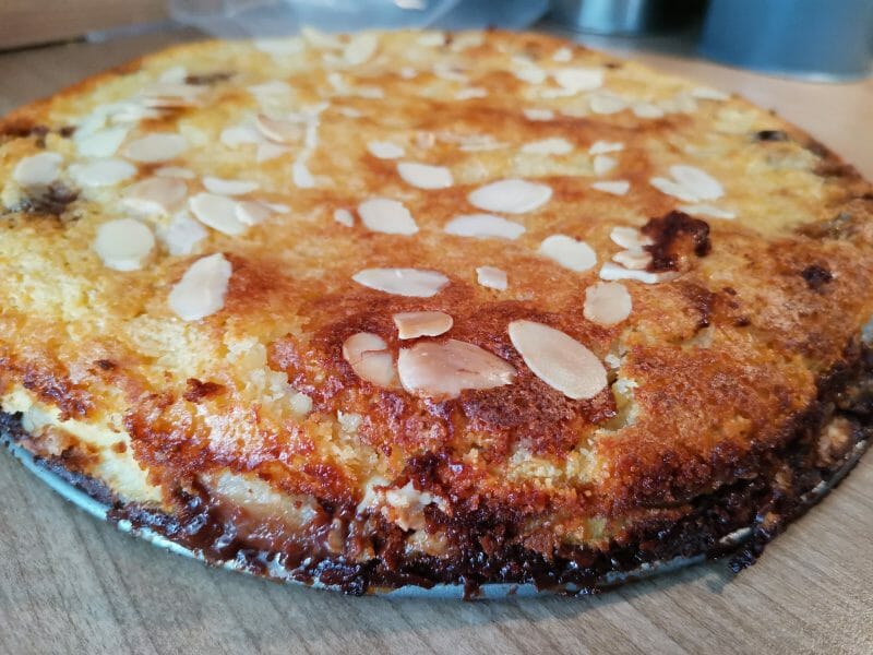 Cliquez pour zoomer ! Tarte aux poires sur lit de chocolat Thermomix par ccile_3