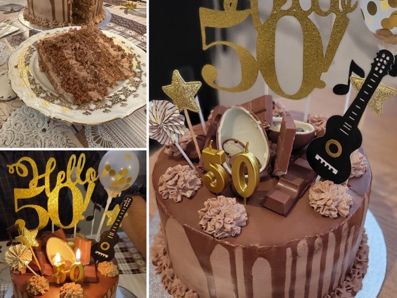 Cliquez pour zoomer ! Layer cake Kinder Bueno Thermomix par Fanny