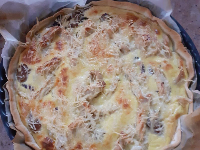 Cliquez pour zoomer ! Tarte au poulet et champignons Thermomix par melanie