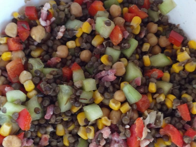Cliquez pour zoomer ! Salade de lentilles Thermomix par Chrystelle33