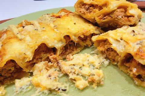 Cliquez pour zoomer ! Cannelloni au thon et à la crème de courgettes Thermomix par oceane67120