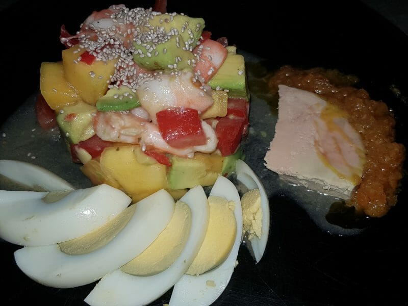 Cliquez pour zoomer ! Ceviche de crevettes, mangue, avocat Thermomix par zepounette4933