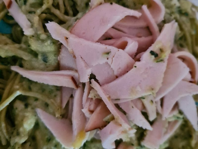 Cliquez pour zoomer ! Farfalle à la crème de courgettes Thermomix par zepounette4933