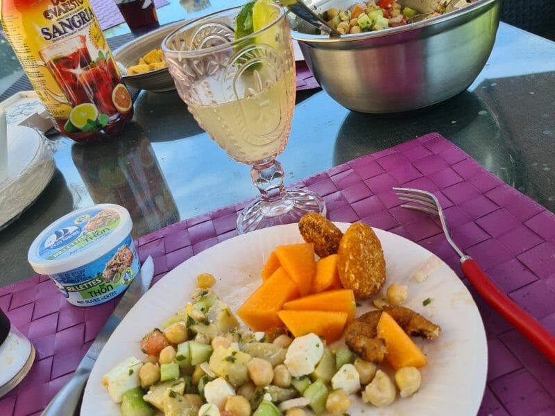 Cliquez pour zoomer ! Salade de pois chiches Thermomix par zepounette4933