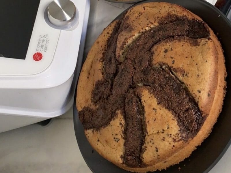 Cliquez pour zoomer ! Cake banane et pépites de chocolat Thermomix par wakaya_family