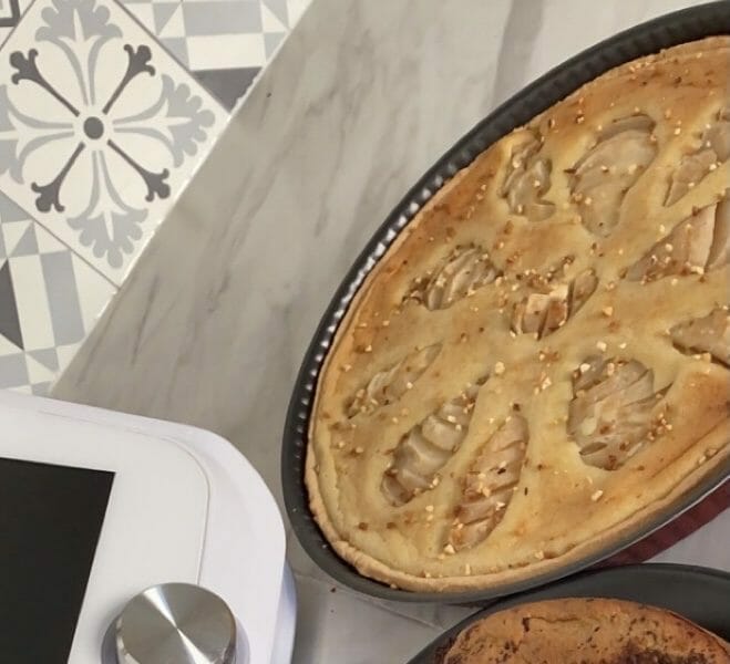 Cliquez pour zoomer ! Tarte aux poires sur lit de chocolat Thermomix par wakaya_family