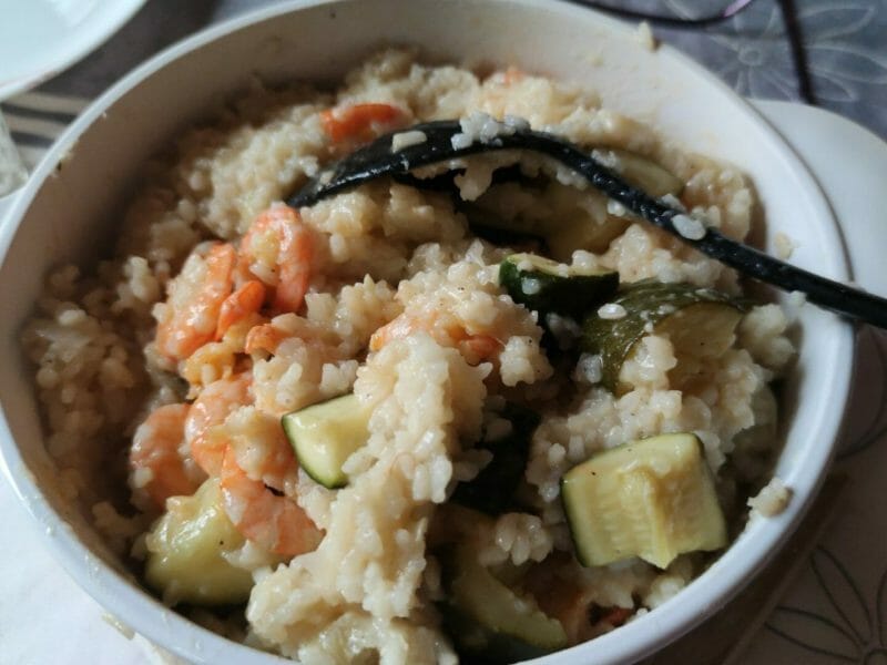 Cliquez pour zoomer ! Risotto courgettes et crevettes Thermomix par magali_162