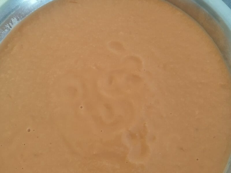 Cliquez pour zoomer ! Gaspacho pomme, tomate et concombre Thermomix par nininosaure