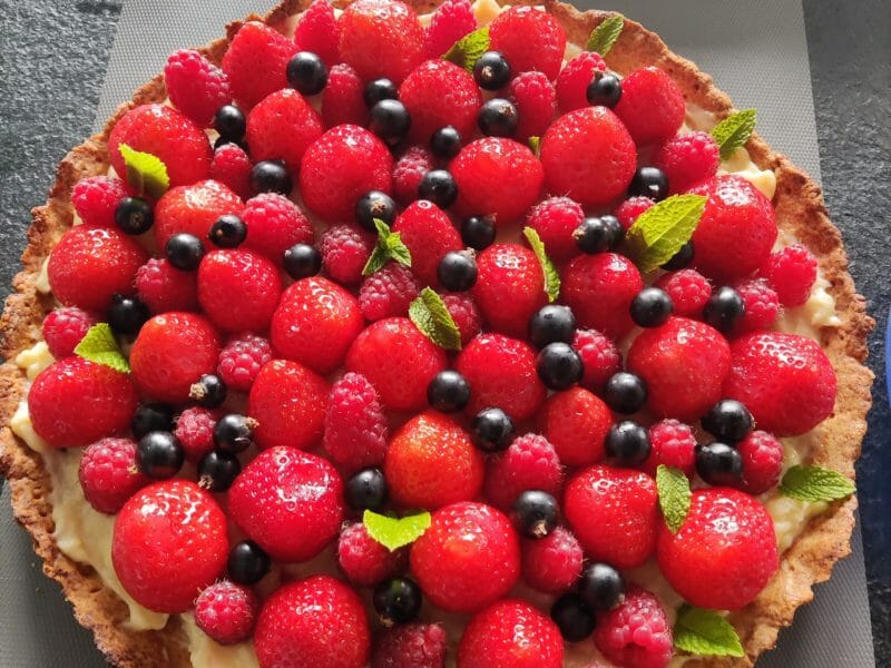 Cliquez pour zoomer ! Tarte aux fraises Thermomix par doduche