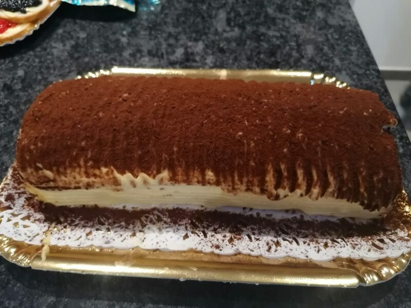 Cliquez pour zoomer ! Bûche Tiramisu Thermomix par chapi.chapo