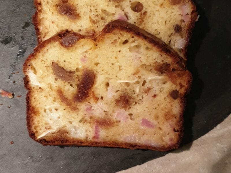 Cliquez pour zoomer ! Cake au chèvre, figues et au miel Thermomix par Amandine2b33