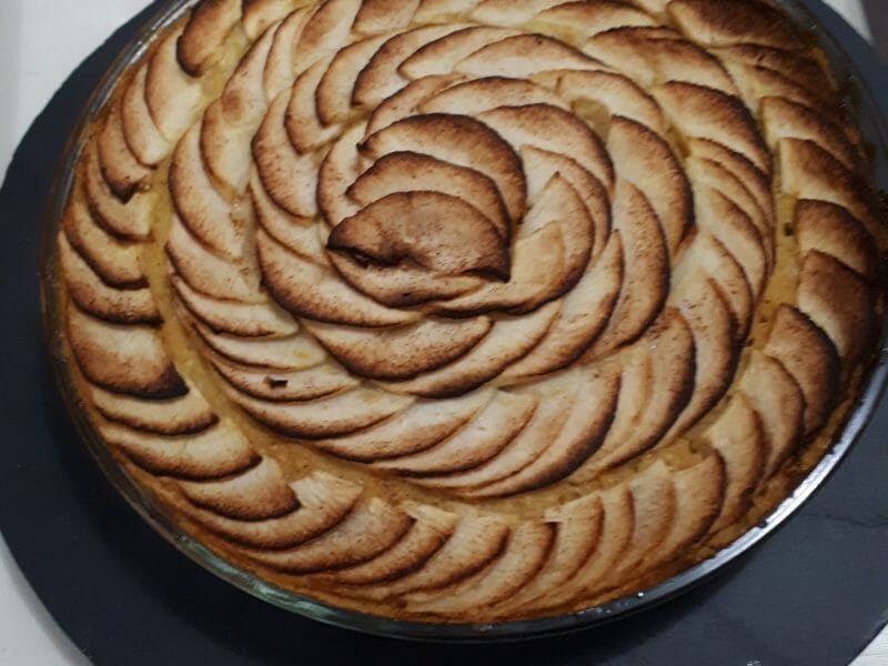 Cliquez pour zoomer ! Tarte aux pommes sans pâte Thermomix par itheye