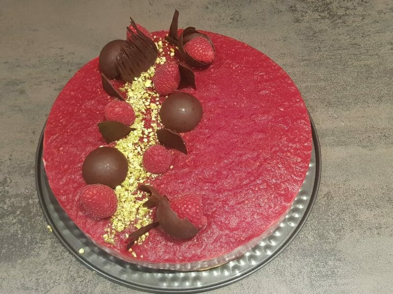 Cliquez pour zoomer ! Bavarois aux framboises Thermomix par betchette0722